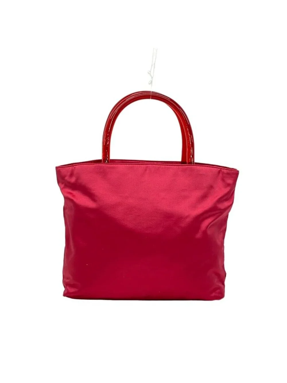 Prada Tote Red Plastic Handle